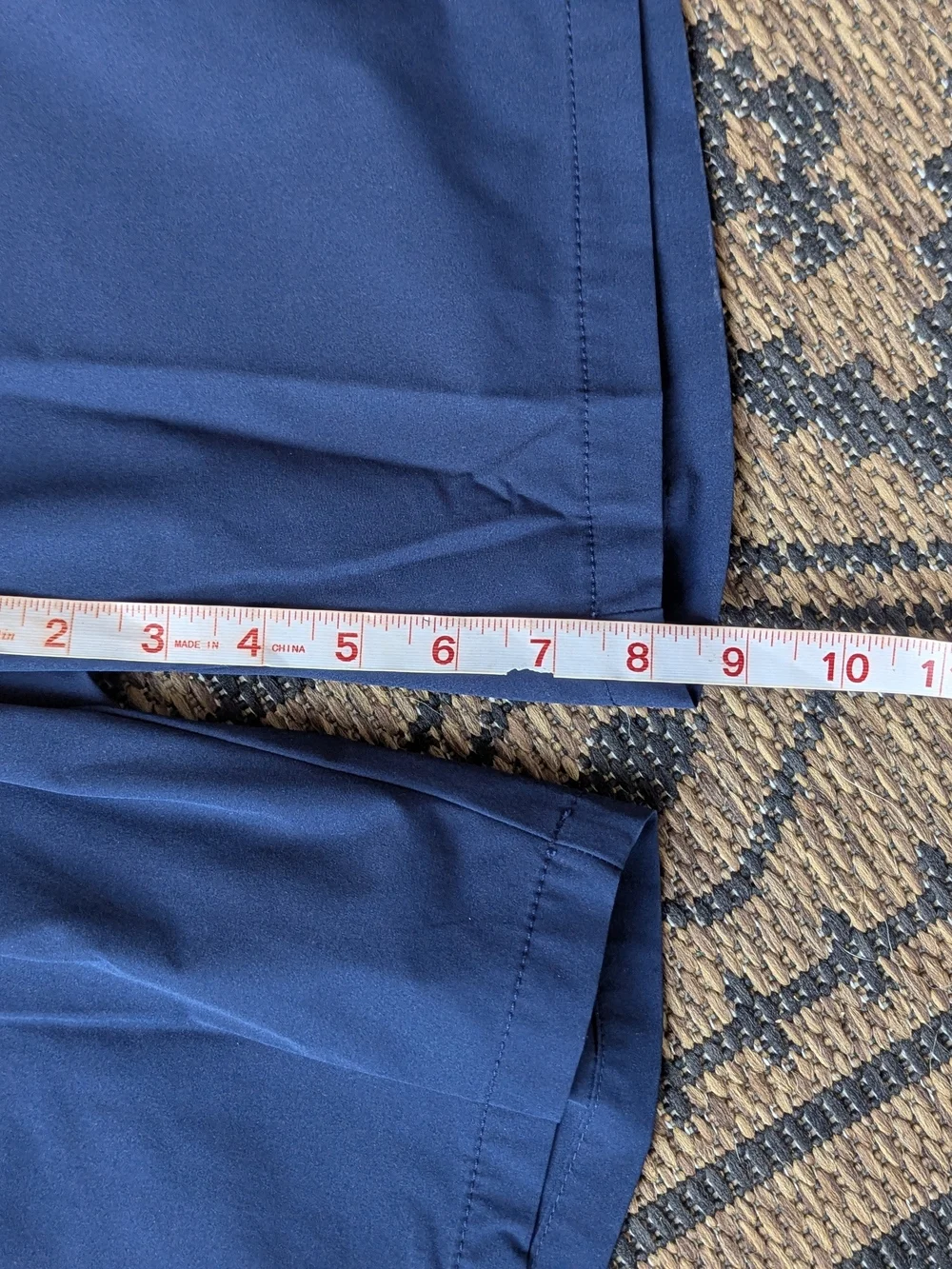 J. Crew Men’s Navy Flat-Front  Shorts Size 33